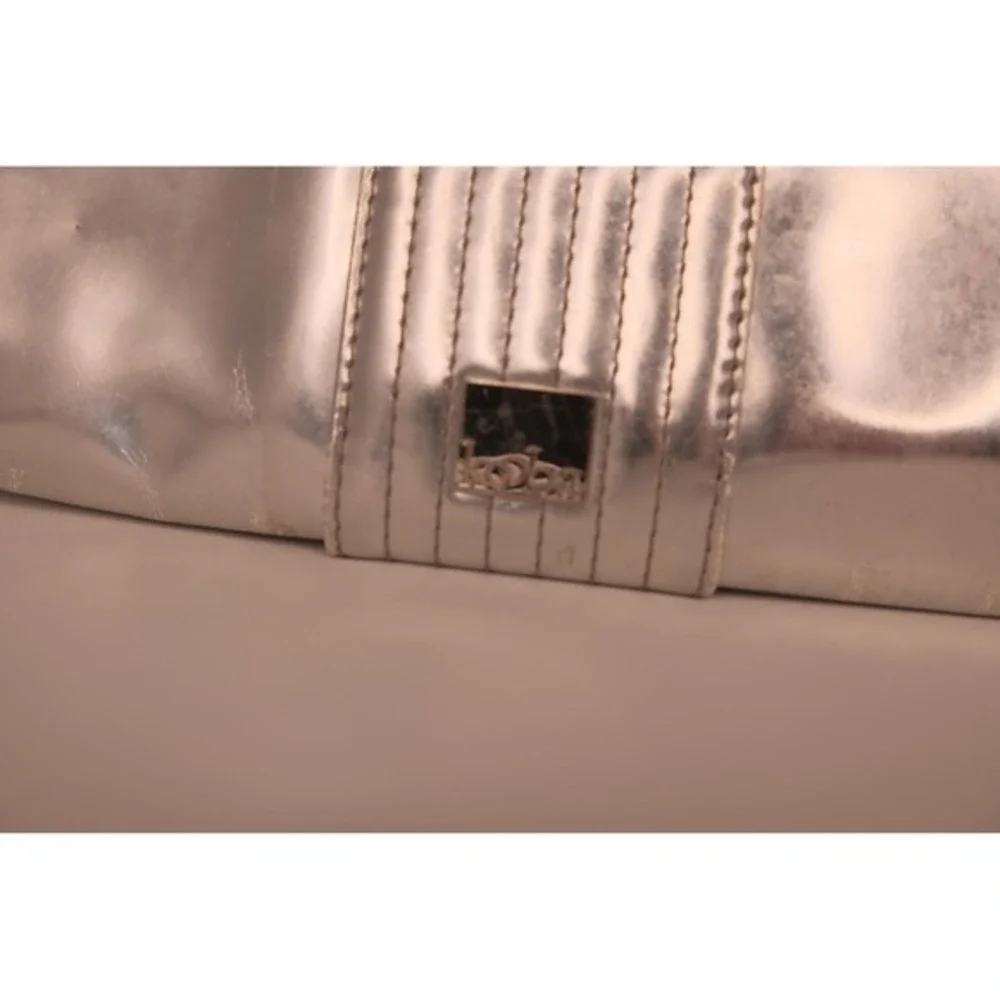 Kooba Silver Metallic Clutch Evening Handbag‎ Women's Fashion Accessory lux